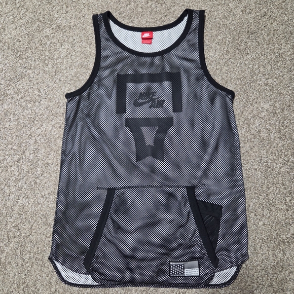 Men's Nike‎ Air V3 Pivot Mesh Basketball Tank Top/Jersey SZ Small 743266/Black - Picture 1 of 12